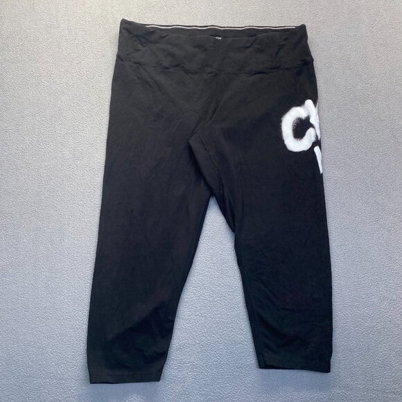 Calvin Klein Crop Performance Stretch Leggings Women's Size‎ 3X,Black,Comfort - Picture 1 of 12
